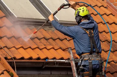 Démoussage et hydrofuge de toiture à Glanon